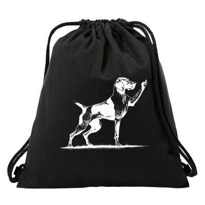 Rude Pointer Dog Asshole German Shorthaired Pointer Dog Drawstring Bag