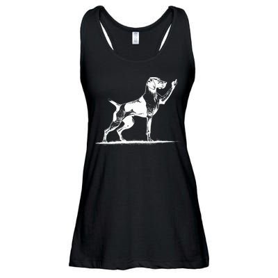 Rude Pointer Dog Asshole German Shorthaired Pointer Dog Ladies Essential Flowy Tank