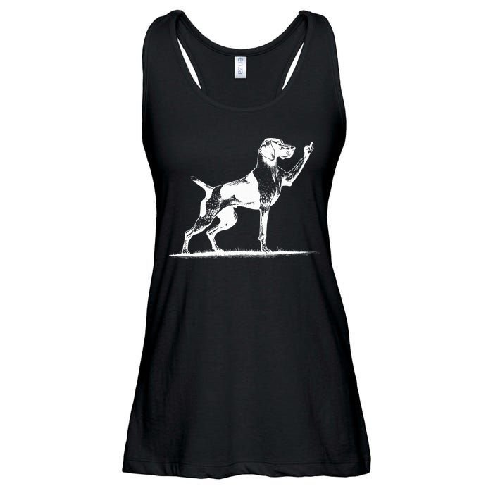Rude Pointer Dog Asshole German Shorthaired Pointer Dog Ladies Essential Flowy Tank