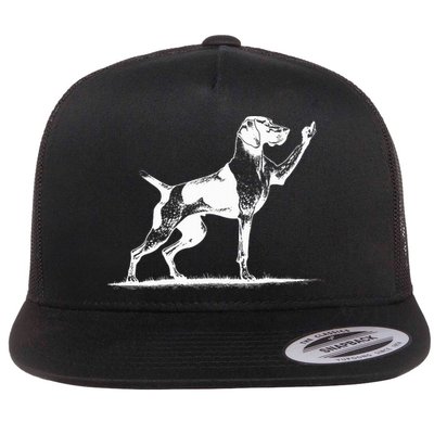 Rude Pointer Dog Asshole German Shorthaired Pointer Dog Flatbill Hat