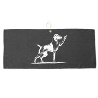 Rude Pointer Dog Asshole German Shorthaired Pointer Dog Large Microfiber Waffle Golf Towel