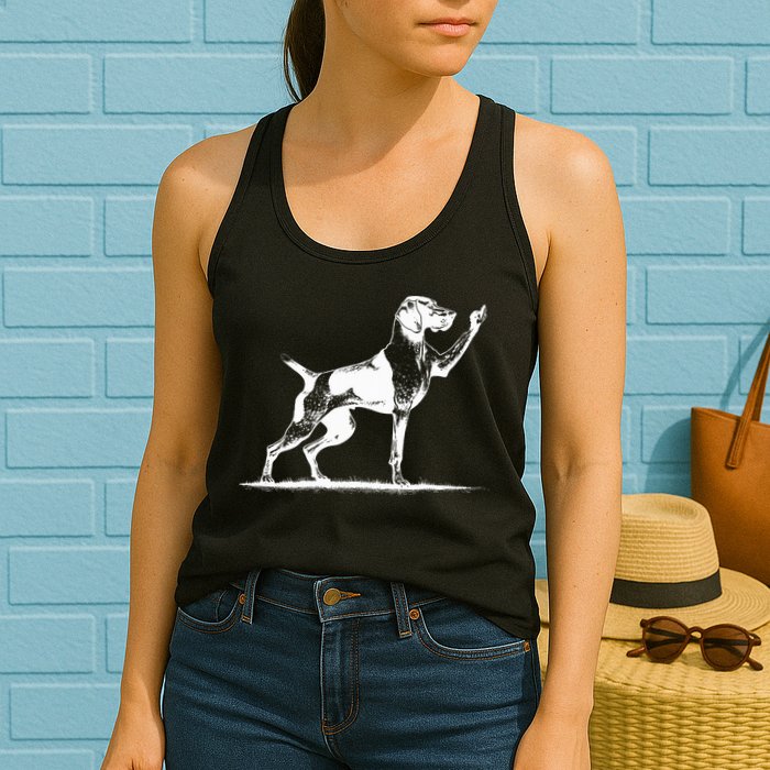 Rude Pointer Dog Asshole German Shorthaired Pointer Dog Womens Tank Top
