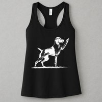 Rude Pointer Dog Asshole German Shorthaired Pointer Dog Womens Tank Top