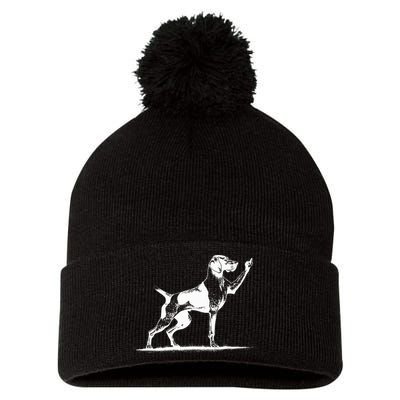 Rude Pointer Dog Asshole German Shorthaired Pointer Dog Pom Pom 12in Knit Beanie