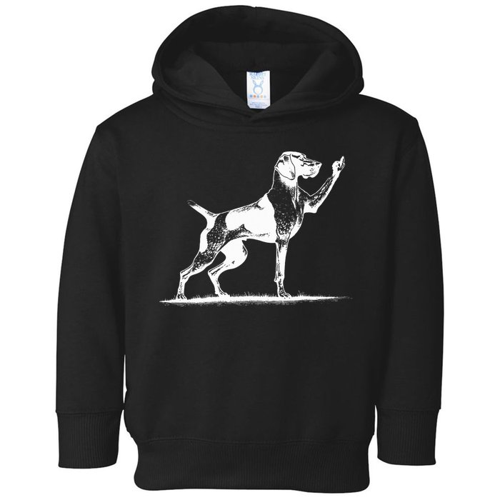 Rude Pointer Dog Asshole German Shorthaired Pointer Dog Toddler Hoodie