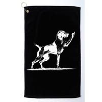 Rude Pointer Dog Asshole German Shorthaired Pointer Dog Golf Towel