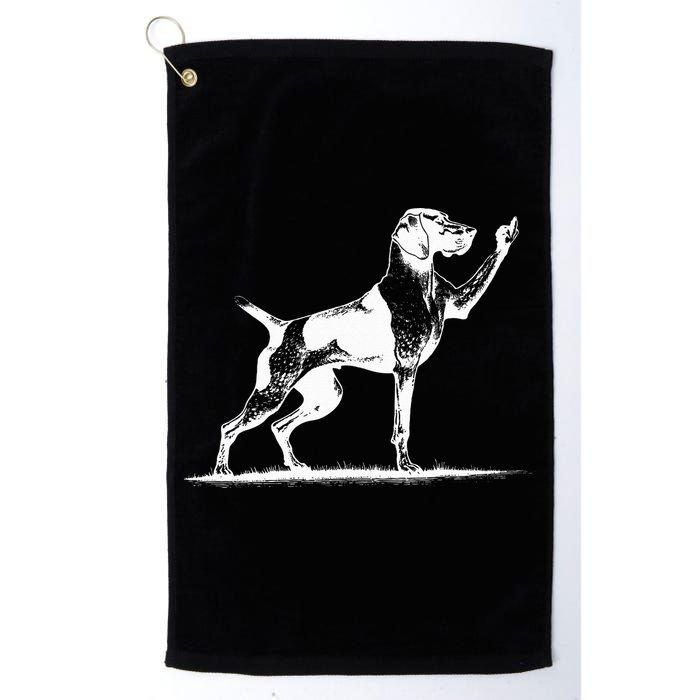 Rude Pointer Dog Asshole German Shorthaired Pointer Dog Golf Towel