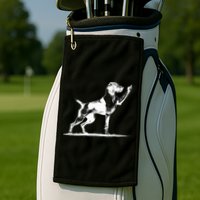 Rude Pointer Dog Asshole German Shorthaired Pointer Dog Golf Towel