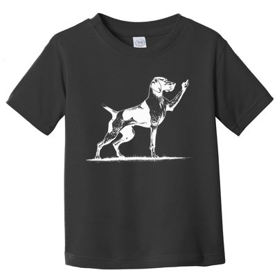 Rude Pointer Dog Asshole German Shorthaired Pointer Dog Toddler T-Shirt