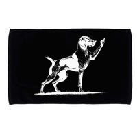 Rude Pointer Dog Asshole German Shorthaired Pointer Dog Microfiber Hand Towel
