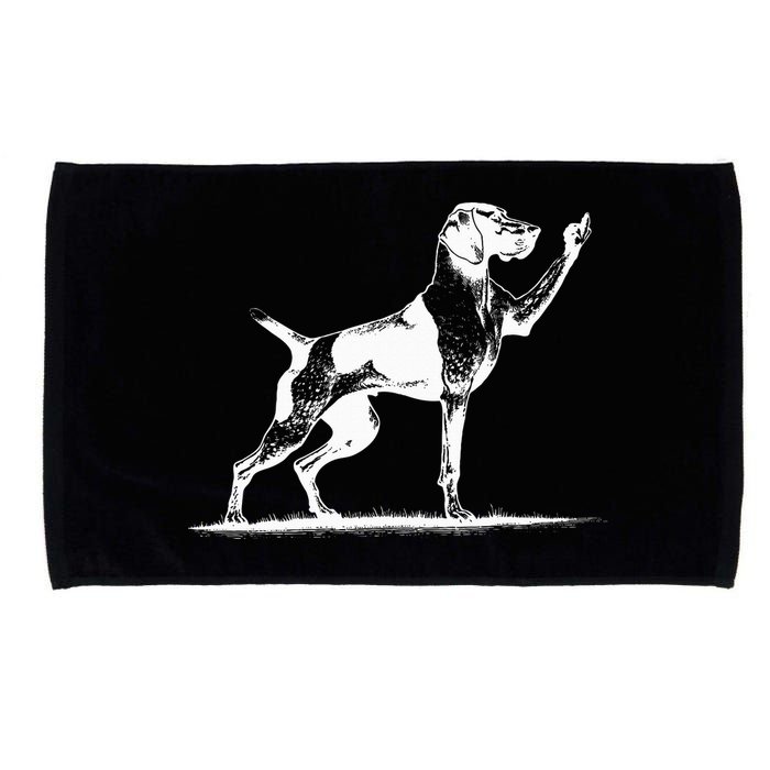 Rude Pointer Dog Asshole German Shorthaired Pointer Dog Microfiber Hand Towel