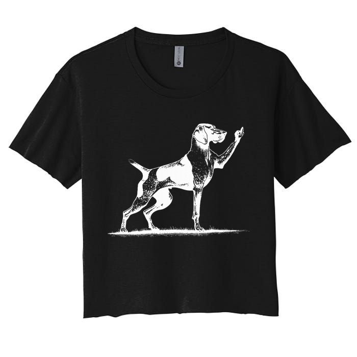 Rude Pointer Dog Asshole German Shorthaired Pointer Dog Crop Top