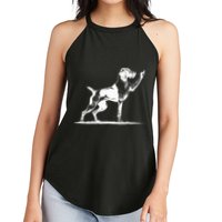 Rude Pointer Dog Asshole German Shorthaired Pointer Dog Women's Perfect Tri Rocker Tank