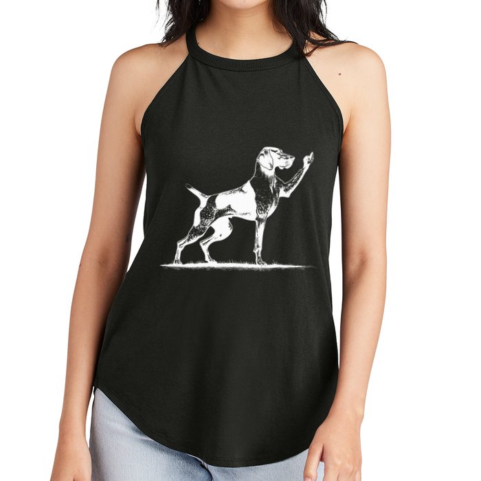 Rude Pointer Dog Asshole German Shorthaired Pointer Dog Women's Perfect Tri Rocker Tank