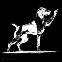 Rude Pointer Dog Asshole German Shorthaired Pointer Dog Women's V-Neck T-Shirt