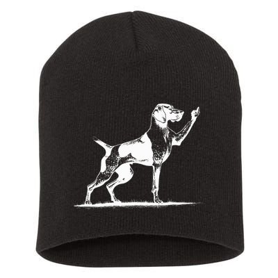 Rude Pointer Dog Asshole German Shorthaired Pointer Dog Short Acrylic Beanie