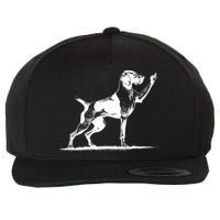 Rude Pointer Dog Asshole German Shorthaired Pointer Dog Wool Snapback Cap