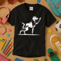 Rude Pointer Dog Asshole German Shorthaired Pointer Dog Kids T-Shirt
