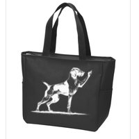 Rude Pointer Dog Asshole German Shorthaired Pointer Dog Zip Tote Bag
