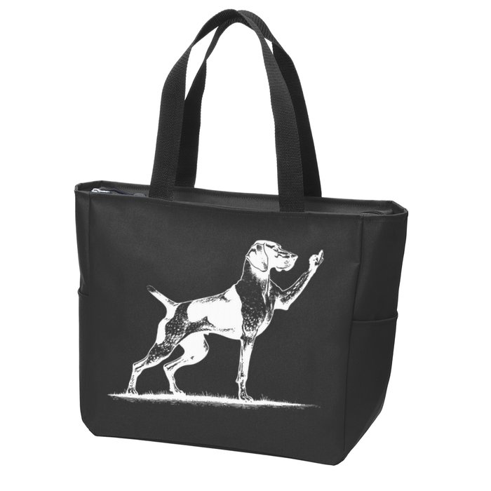Rude Pointer Dog Asshole German Shorthaired Pointer Dog Zip Tote Bag