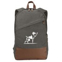 Rude Pointer Dog Asshole German Shorthaired Pointer Dog Cotton Canvas Backpack