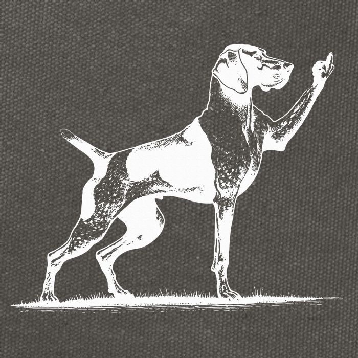 Rude Pointer Dog Asshole German Shorthaired Pointer Dog Cotton Canvas Backpack