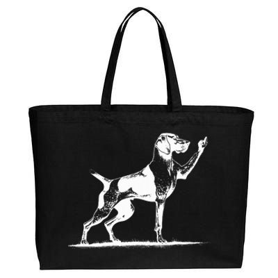 Rude Pointer Dog Asshole German Shorthaired Pointer Dog Cotton Canvas Jumbo Tote