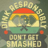 retro Pickleball Dink Responsibly Don't Get Smashed Legacy Tie Dye Trucker Hat