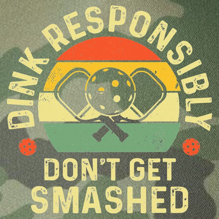 retro Pickleball Dink Responsibly Don't Get Smashed Legacy Tie Dye Trucker Hat