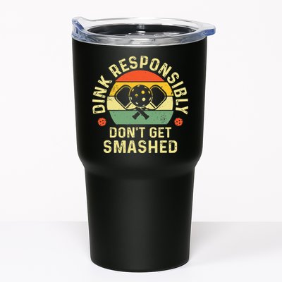 retro Pickleball Dink Responsibly Don't Get Smashed Tumbler