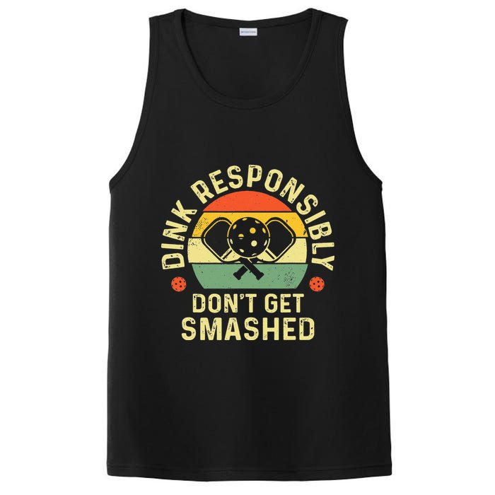 retro Pickleball Dink Responsibly Don't Get Smashed PosiCharge Competitor Tank