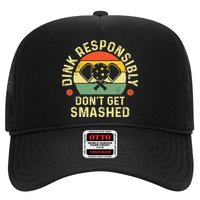 retro Pickleball Dink Responsibly Don't Get Smashed Trucker Hat