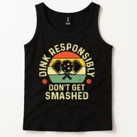 retro Pickleball Dink Responsibly Don't Get Smashed Tank Top