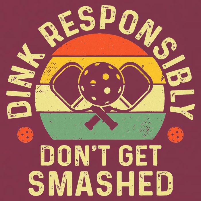 retro Pickleball Dink Responsibly Don't Get Smashed 16oz Travel Tumbler