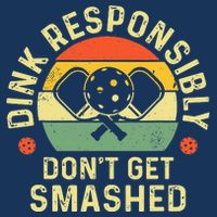 retro Pickleball Dink Responsibly Don't Get Smashed Infant Baby Jersey Bodysuit