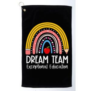 Rainbow Pencil Dream Exceptional Education Team SPED Teacher Platinum Collection Golf Towel