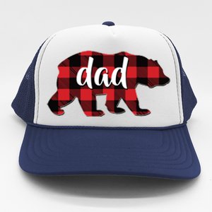 Red Plaid Dad Buffalo Matching Family Papa Pajama Christmas Trucker Hat