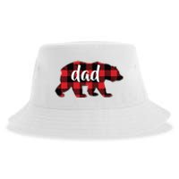 Red Plaid Dad Buffalo Matching Family Papa Pajama Christmas Sustainable Bucket Hat