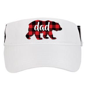 Red Plaid Dad Buffalo Matching Family Papa Pajama Christmas Adult Drive Performance Visor