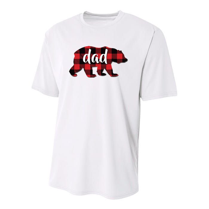 Red Plaid Dad Buffalo Matching Family Papa Pajama Christmas Youth Performance Sprint T-Shirt