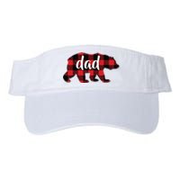 Red Plaid Dad Buffalo Matching Family Papa Pajama Christmas Valucap Bio-Washed Visor