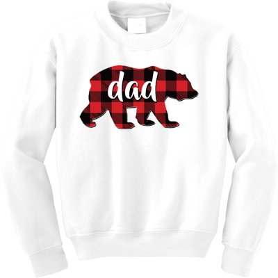 Red Plaid Dad Buffalo Matching Family Papa Pajama Christmas Kids Sweatshirt