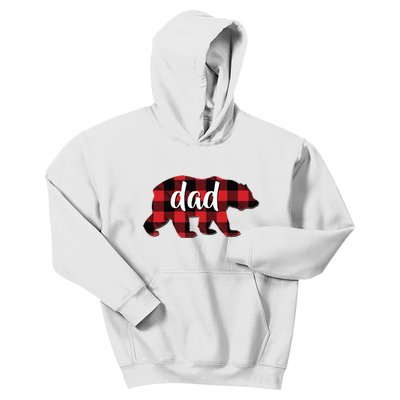 Red Plaid Dad Buffalo Matching Family Papa Pajama Christmas Kids Hoodie