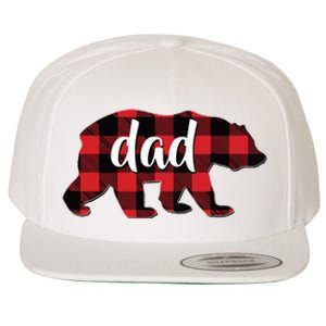 Red Plaid Dad Buffalo Matching Family Papa Pajama Christmas Wool Snapback Cap