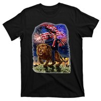 Republican President Donald Trump Riding War Lion T-Shirt