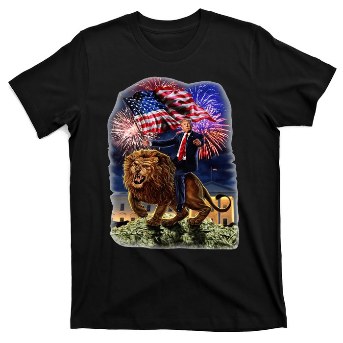 Republican President Donald Trump Riding War Lion T-Shirt