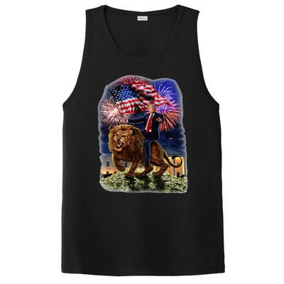 Republican President Donald Trump Riding War Lion PosiCharge Competitor Tank