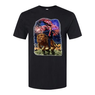 Republican President Donald Trump Riding War Lion Softstyle CVC T-Shirt