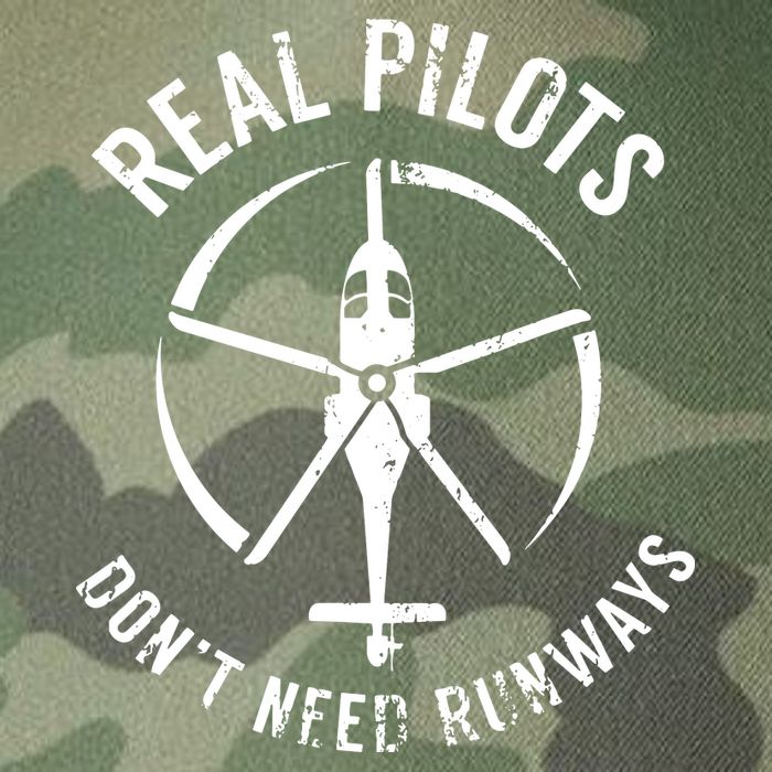 Real Pilots Dont Need Runways Pilot Helicopter Legacy Tie Dye Trucker Hat