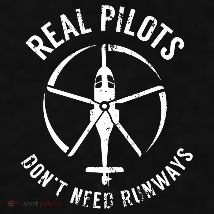 Real Pilots Dont Need Runways Pilot Helicopter Ladies PosiCharge Tri-Blend Wicking Tank
